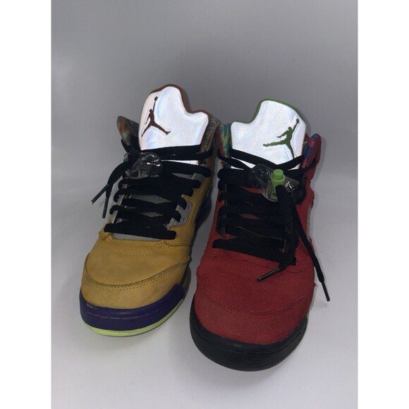 Jordan Men\'s Air Jordan Retro Multicolor Suede Shoes Size 6Y main image 5